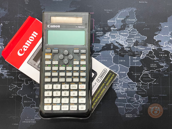 Authentic Canon F 789SGA Scientific Calculator Transparent Case